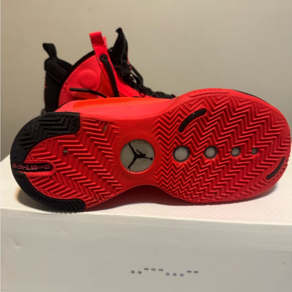 Kids Red and Black Basketball Shoes
